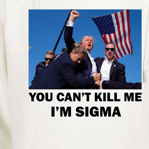 Trump Shot Pennsylvania Rally You CanT Kill Me IM Sigma Womens Funnel Neck Pullover Hood