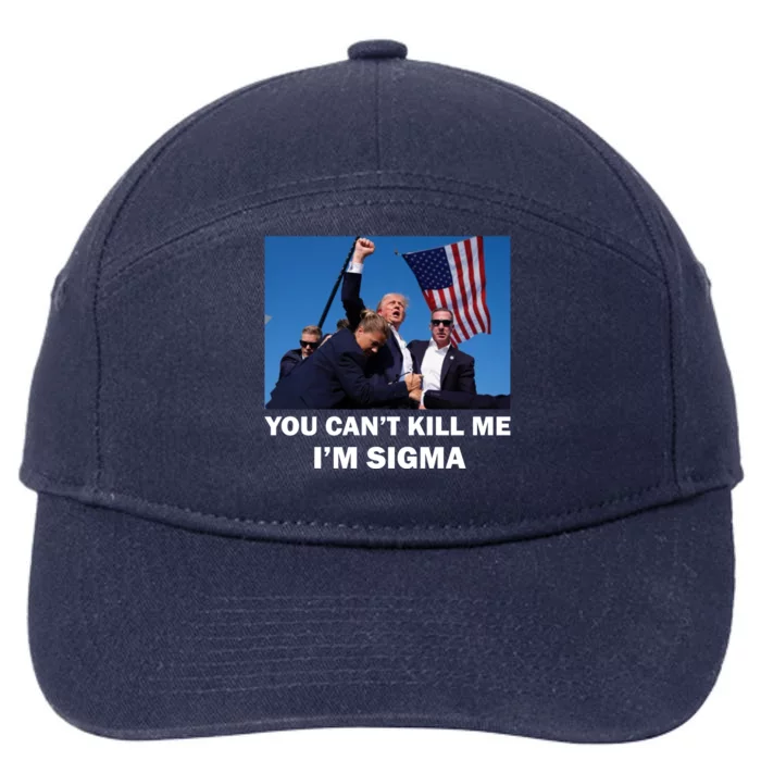 Trump Shot Pennsylvania Rally You CanT Kill Me IM Sigma 7-Panel Snapback Hat