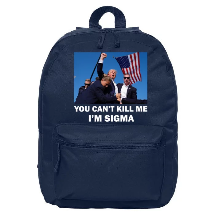 Trump Shot Pennsylvania Rally You CanT Kill Me IM Sigma 16 in Basic Backpack