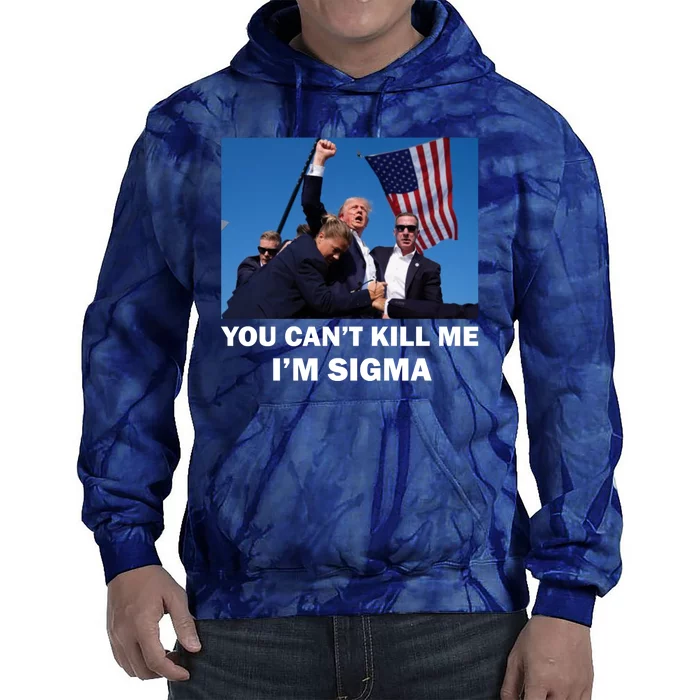 Trump Shot Pennsylvania Rally You CanT Kill Me IM Sigma Tie Dye Hoodie