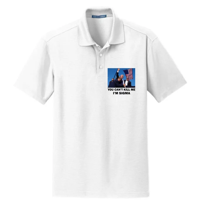 Trump Shot Pennsylvania Rally You CanT Kill Me IM Sigma Dry Zone Grid Performance Polo