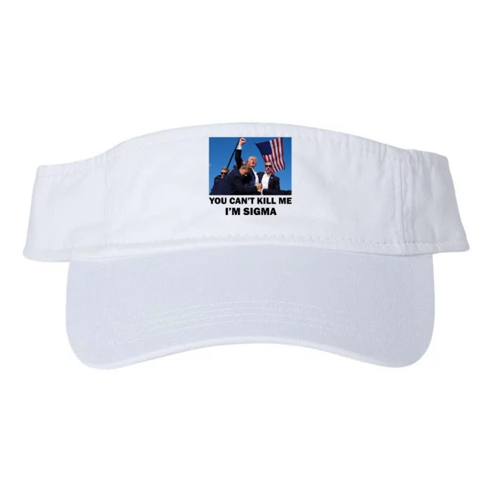 Trump Shot Pennsylvania Rally You CanT Kill Me IM Sigma Valucap Bio-Washed Visor