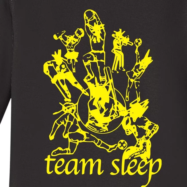 Team Sleep Peechee Baby Long Sleeve Bodysuit