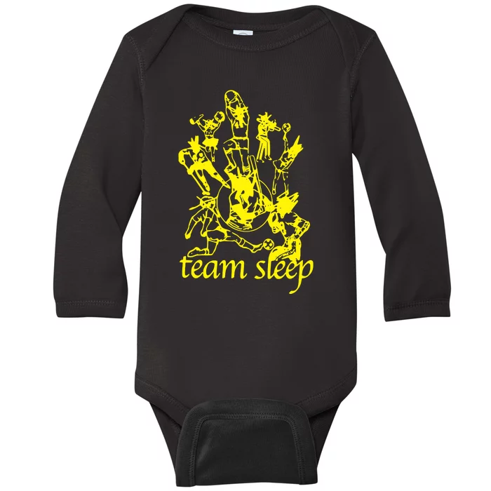 Team Sleep Peechee Baby Long Sleeve Bodysuit