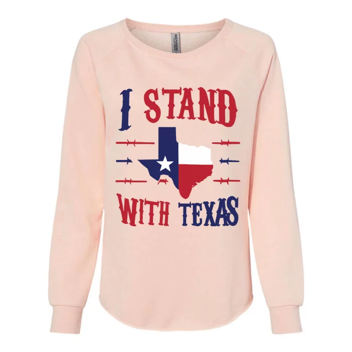 Texas Strong Patriotic Texas Pride Womens California Wash Sweatshirt