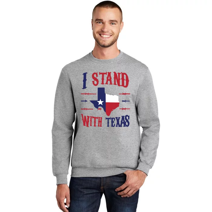 Texas Strong Patriotic Texas Pride Tall Sweatshirt