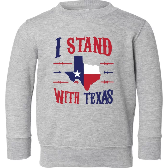 Texas Strong Patriotic Texas Pride Toddler Sweatshirt