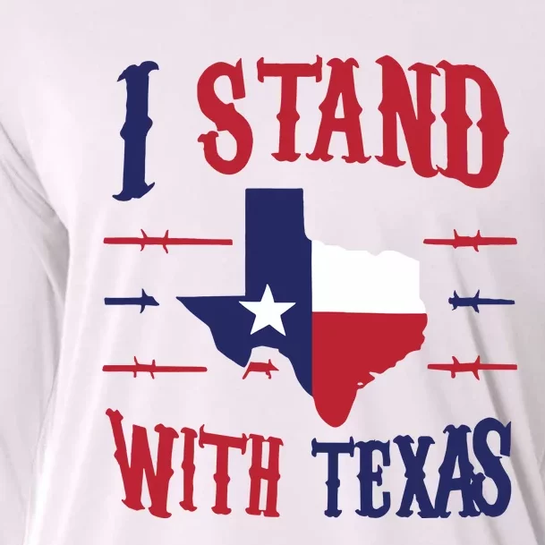 Texas Strong Patriotic Texas Pride Cooling Performance Long Sleeve Crew