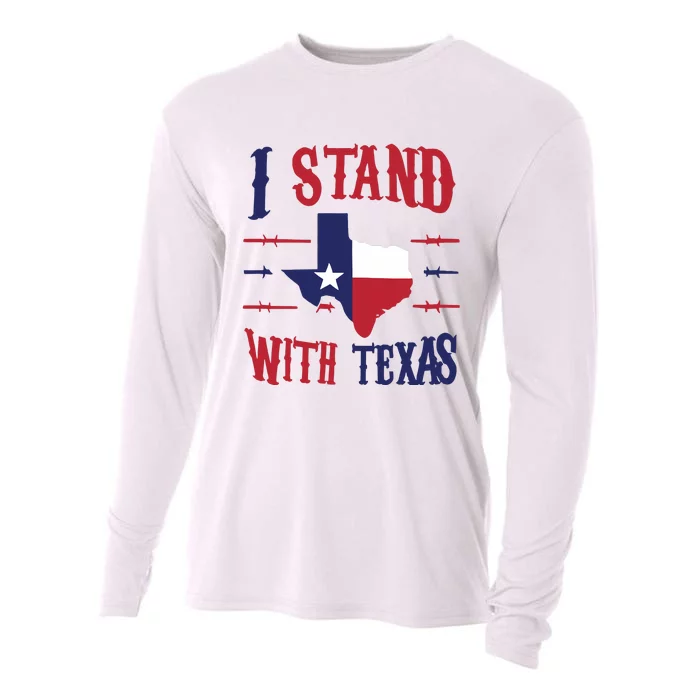 Texas Strong Patriotic Texas Pride Cooling Performance Long Sleeve Crew