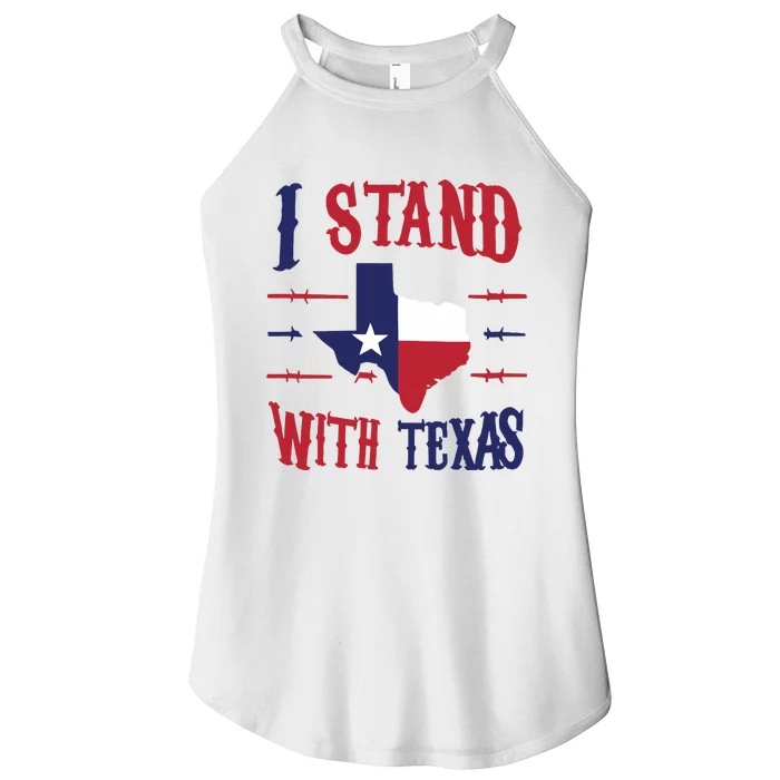 Texas Strong Patriotic Texas Pride Women’s Perfect Tri Rocker Tank