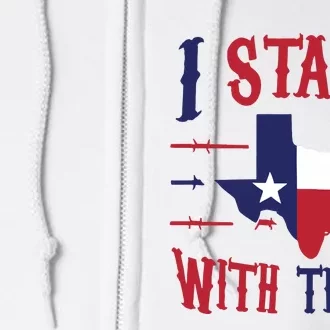 Texas Strong Patriotic Texas Pride Full Zip Hoodie