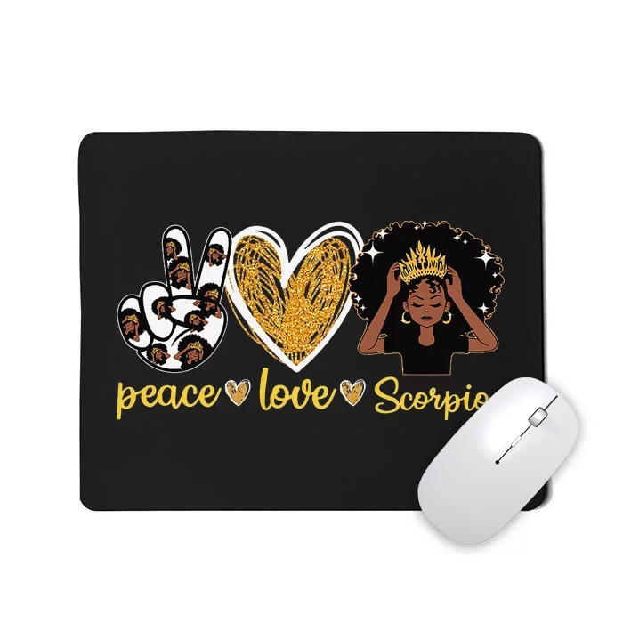 Th Scorpio Party Costume Black Woman Mousepad