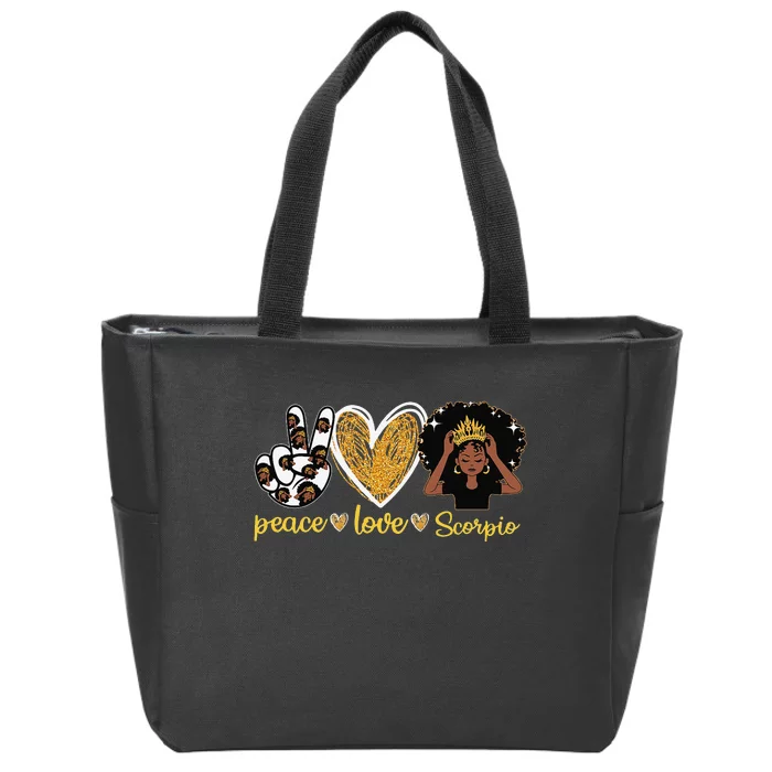 Th Scorpio Party Costume Black Woman Zip Tote Bag