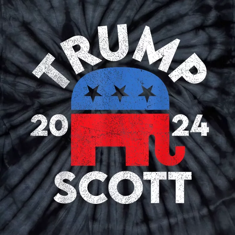 Trump Scott President Trump 2024 Tie-Dye T-Shirt