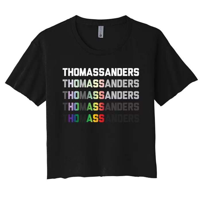 Thomas Sanders Pride Women's Crop Top Tee