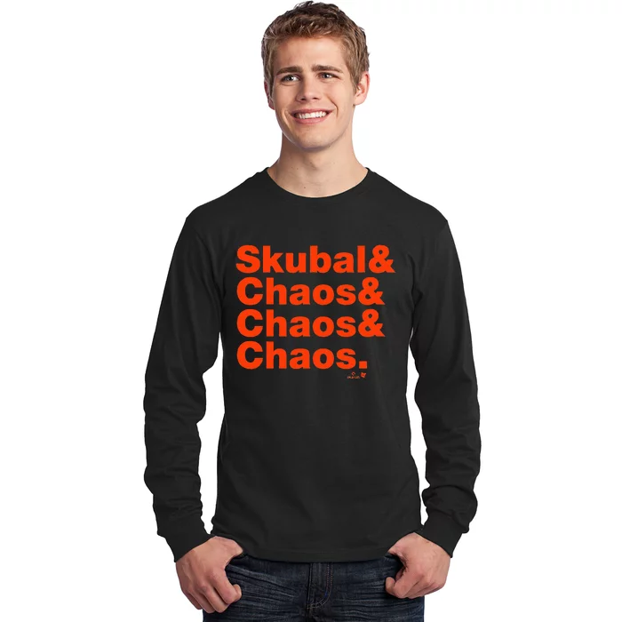 Tarik Skubal & Pitching Chaos Detroit Baseball Long Sleeve Shirt