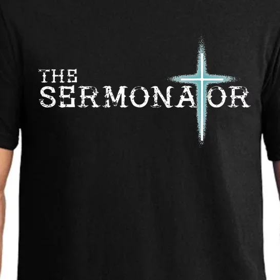 The Sermonator Pastor Appreciation Christian Cross Pajama Set