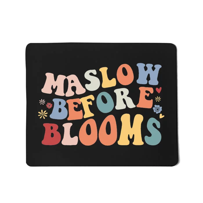 Teacher School Psychologist Special Ed Maslow Before Blooms Mousepad