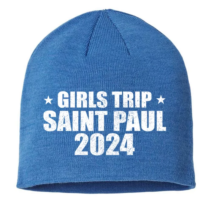 Trip Saint Paul 2024 Vacation City Retro Saint Paul Gift 8 1/2in Sustainable Knit Beanie