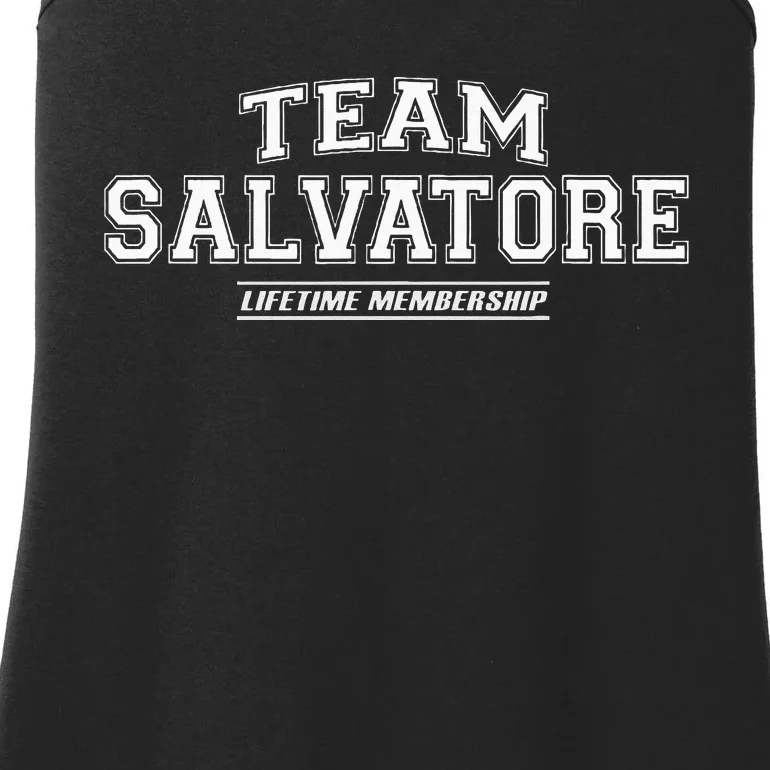 Team Salvatore Proud Family Surname Last Name Ladies Essential Tank