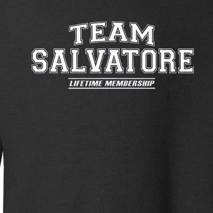 Team Salvatore Proud Family Surname Last Name Toddler Sweatshirt