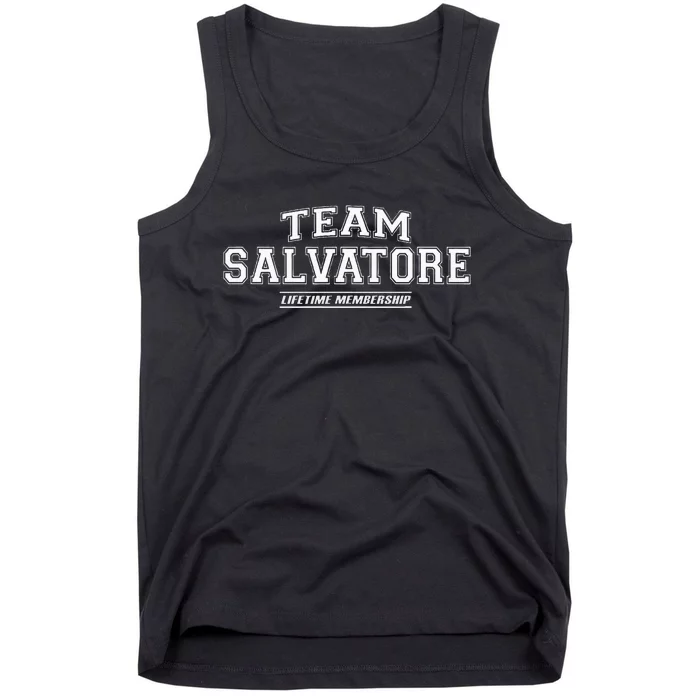 Team Salvatore Proud Family Surname Last Name Tank Top