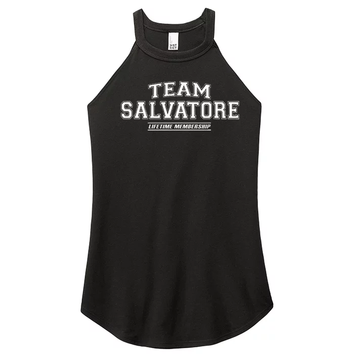 Team Salvatore Proud Family Surname Last Name Women’s Perfect Tri Rocker Tank