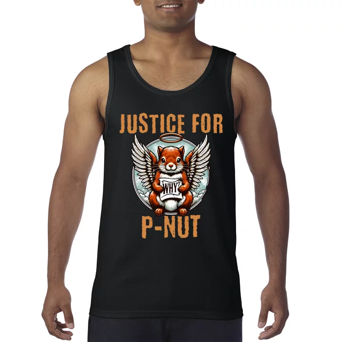 The Squirrel Pnut P’Nut Justice For P Nut Justice For Peanut Tank Top