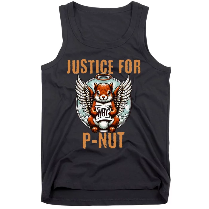 The Squirrel Pnut P’Nut Justice For P Nut Justice For Peanut Tank Top