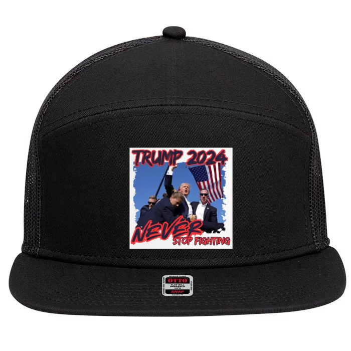 Trump Shooting President Trump Trending Political Trump 2024 Election A 7 Panel Mesh Trucker Snapback Hat