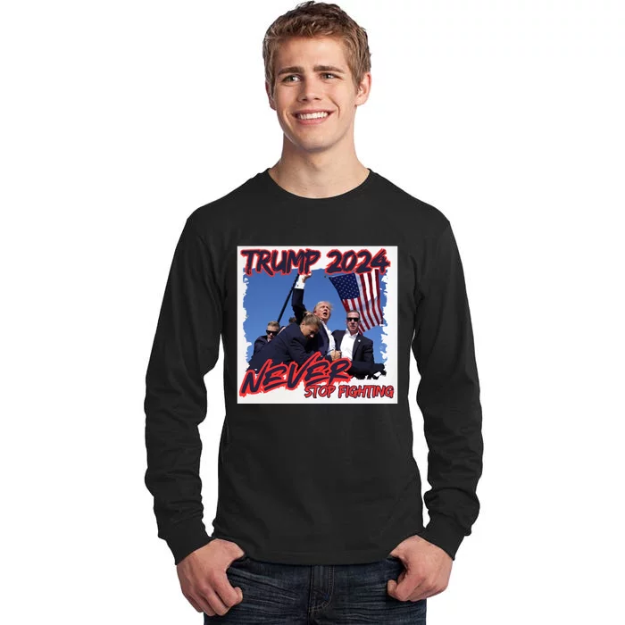 Trump Shooting President Trump Trending Political Trump 2024 Election A Tall Long Sleeve T-Shirt