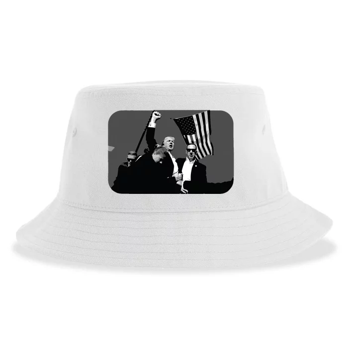 Trump Shot Pennsylvania 14th July Rally Shot Legend Usa 2024 Sustainable Bucket Hat