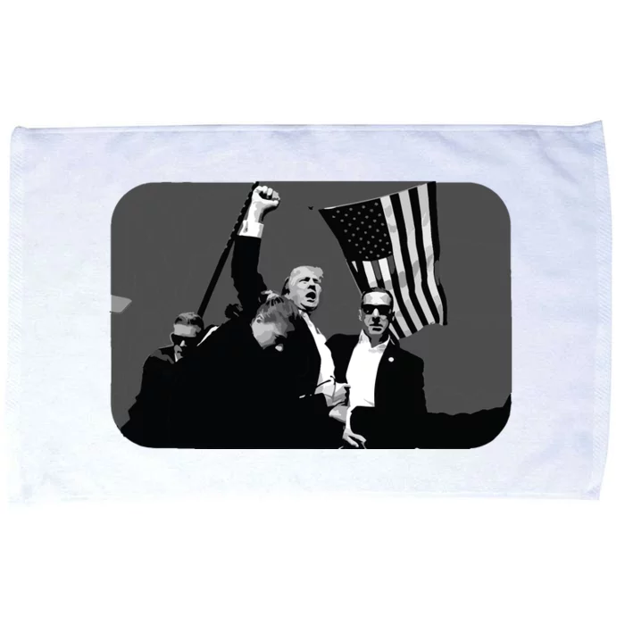 Trump Shot Pennsylvania 14th July Rally Shot Legend Usa 2024 Microfiber Hand Towel