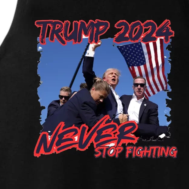 Trump Shooting President Trump Political Trump 2024 Election A Ladies Tri-Blend Wicking Tank