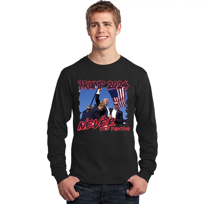 Trump Shooting President Trump Political Trump 2024 Election A Long Sleeve Shirt