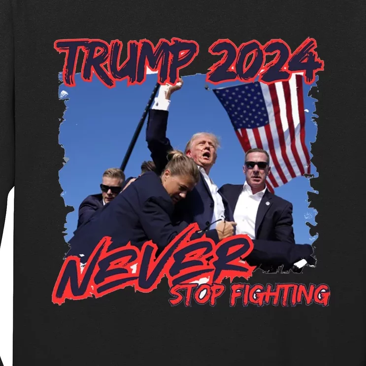 Trump Shooting President Trump Political Trump 2024 Election A Long Sleeve Shirt