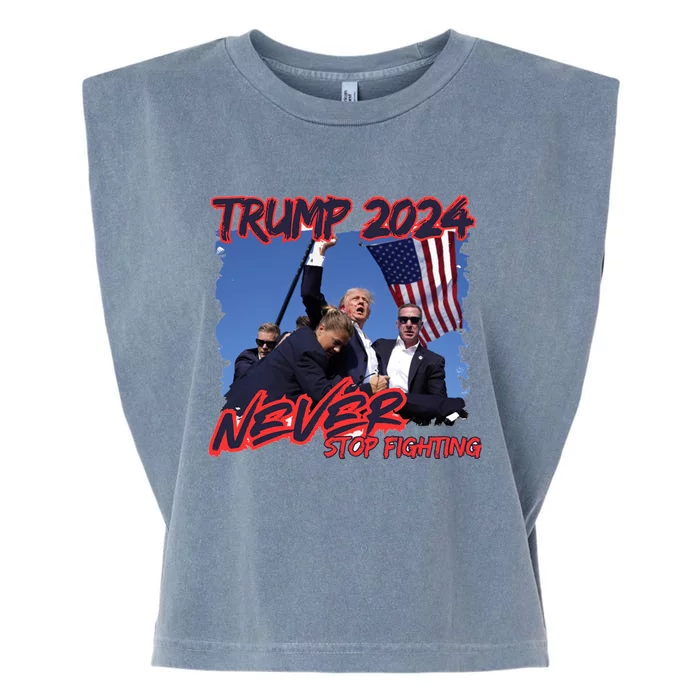 Trump Shooting President Trump Political Trump 2024 Election A Garment-Dyed Women's Muscle Tee