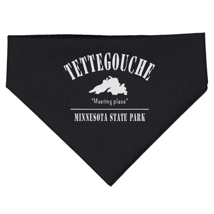 Tettegouche State Park Lake Superior Minnesota USA-Made Doggie Bandana