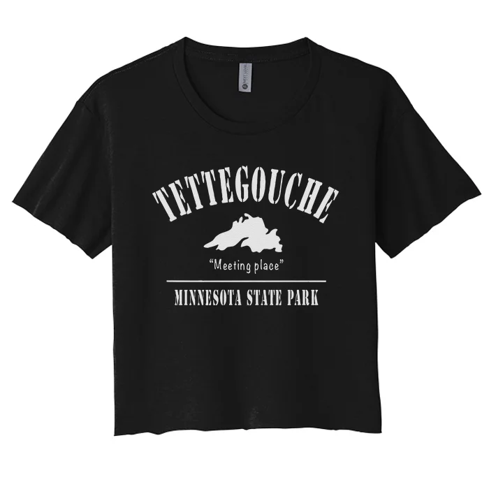 Tettegouche State Park Lake Superior Minnesota Women's Crop Top Tee