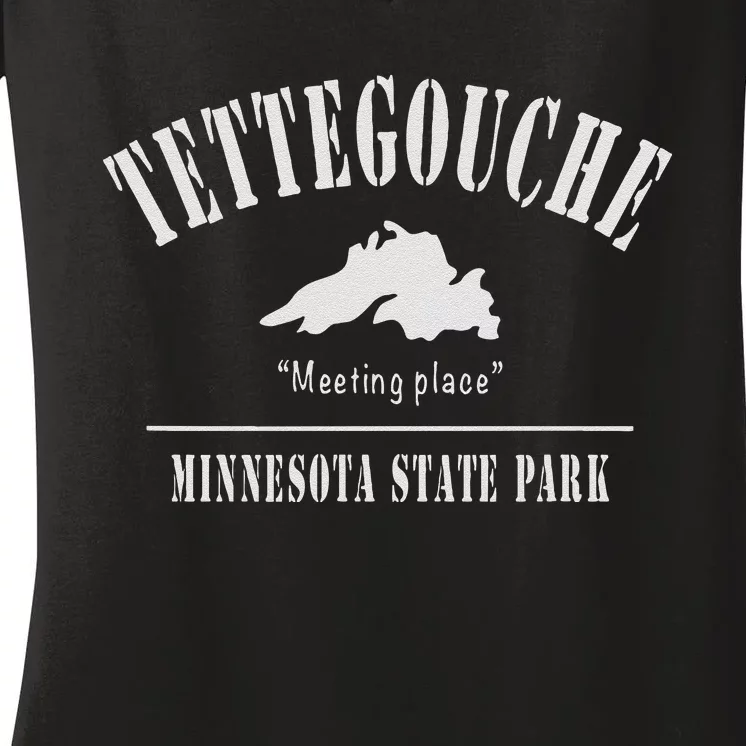 Tettegouche State Park Lake Superior Minnesota Women's V-Neck T-Shirt