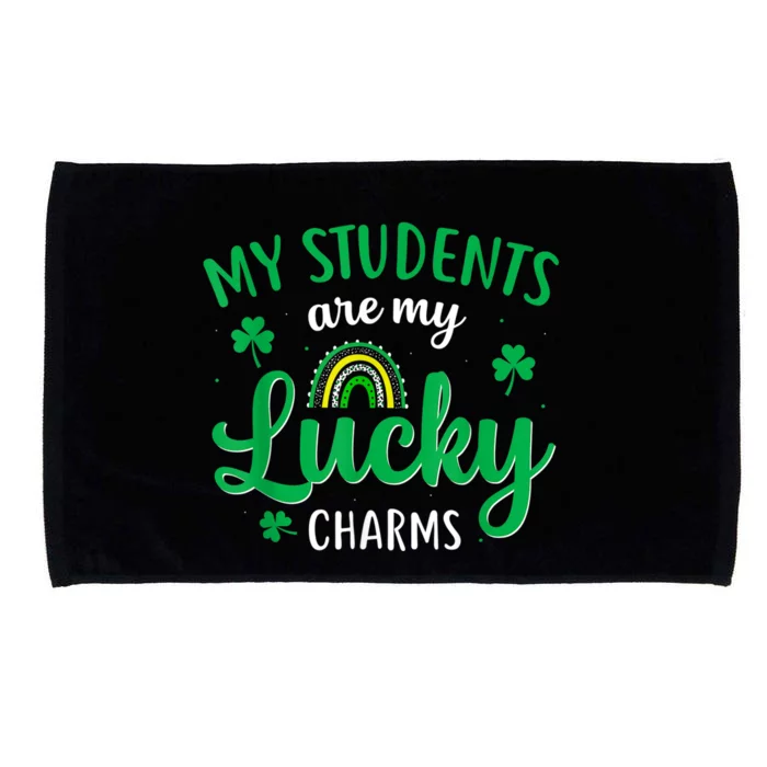 Teacher St Patricks Day My Students Are My Lucky Charms Microfiber Hand Towel