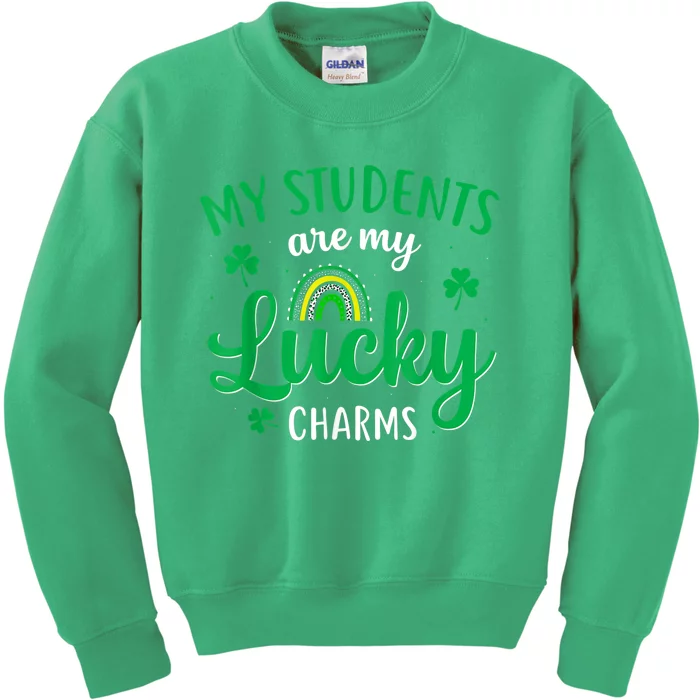 Teacher St Patricks Day My Students Are My Lucky Charms Kids Sweatshirt