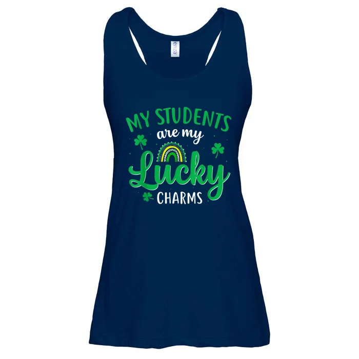 Teacher St Patricks Day My Students Are My Lucky Charms Ladies Essential Flowy Tank