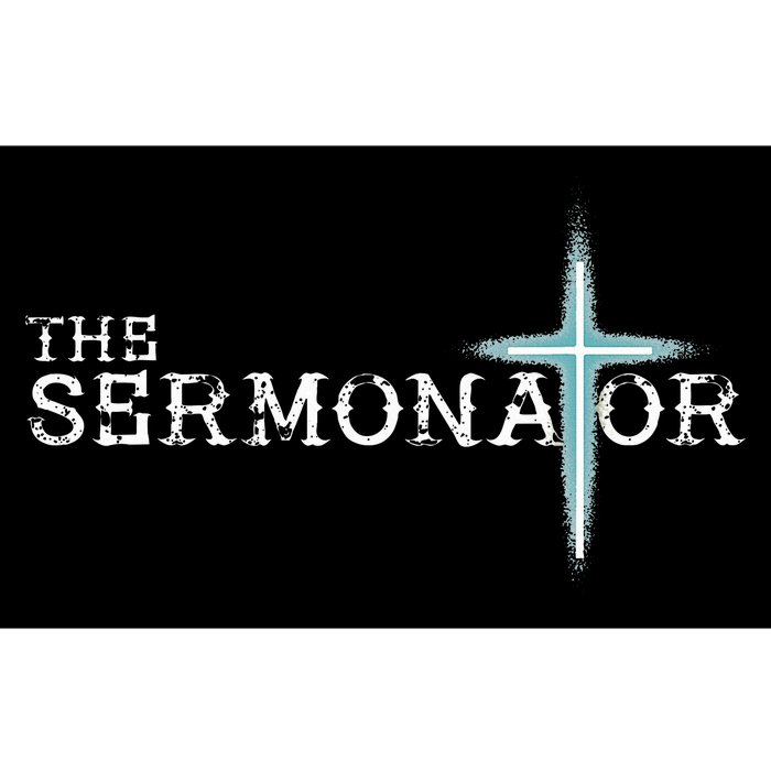 The Sermonator Pastor Appreciation Christian Cross Fun Bumper Sticker