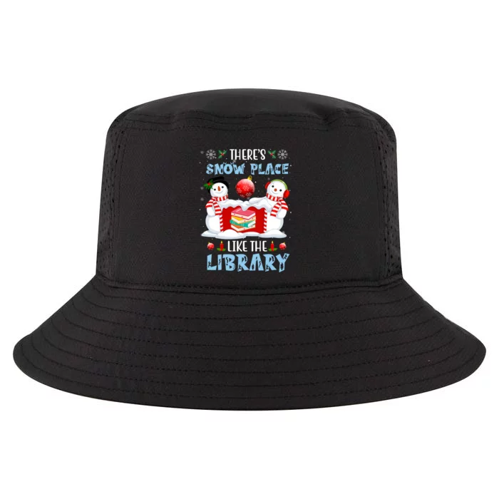 There's Snow Place Like The Library Book Worm Christmas Cool Comfort Performance Bucket Hat