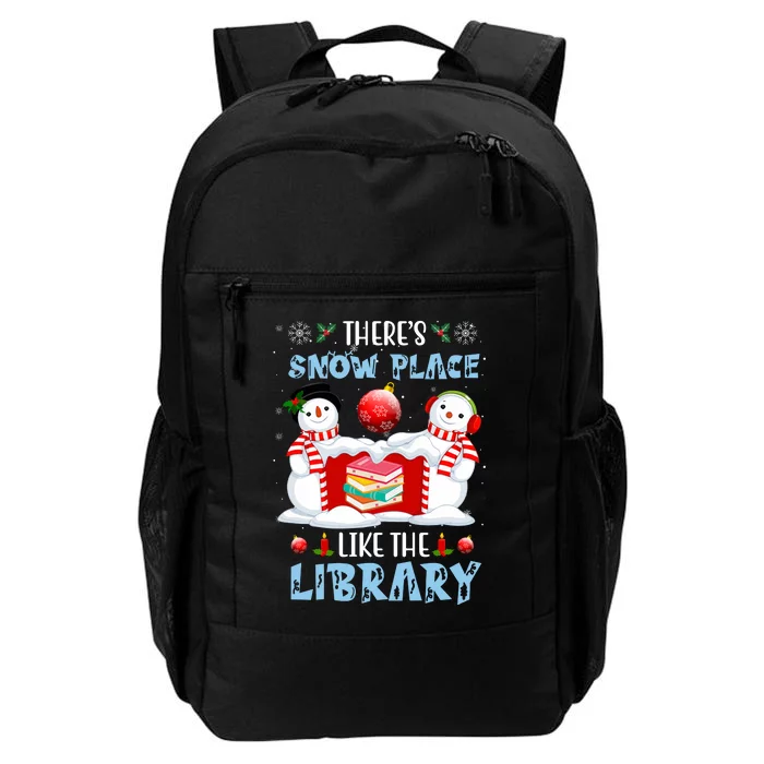 There's Snow Place Like The Library Book Worm Christmas Daily Commute Backpack