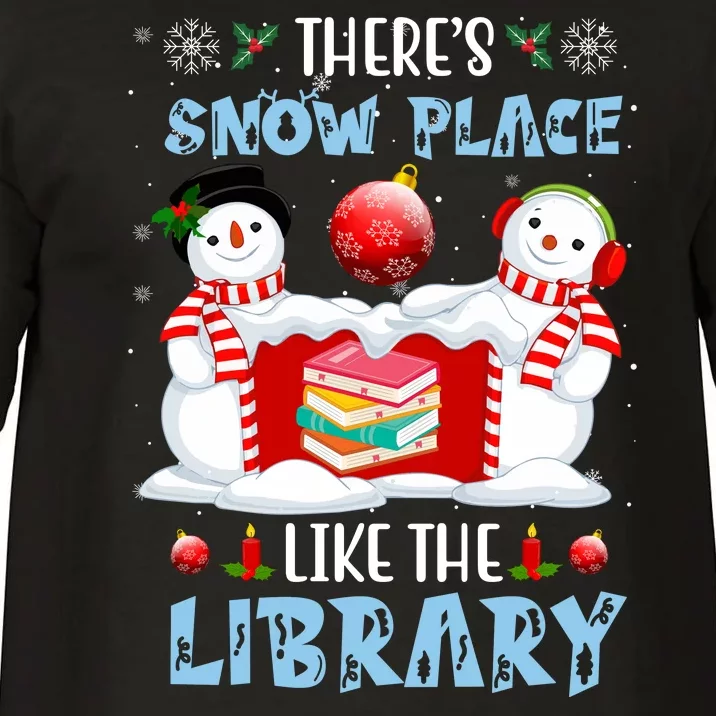 There's Snow Place Like The Library Book Worm Christmas Comfort Colors T-Shirt