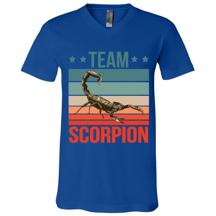 Team Scorpion Quote Animal Scorpion Great Gift V-Neck T-Shirt