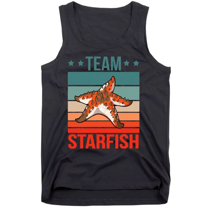 Team Starfish Quote Sea Star Starfish Tank Top