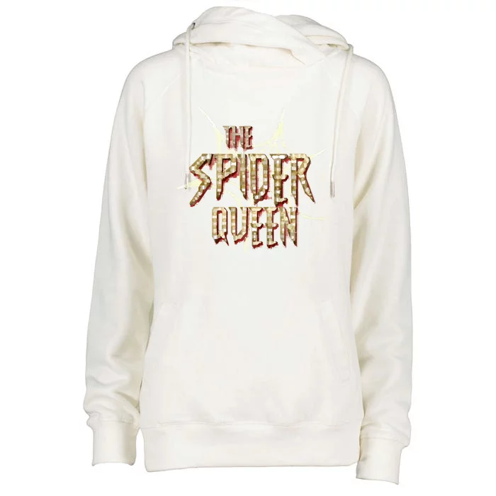 The Spider Queen Revival Womens Funnel Neck Pullover Hood